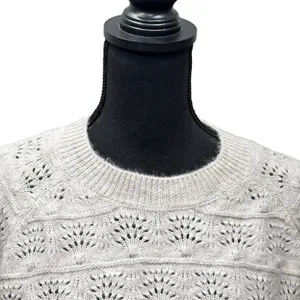 World Market Crew Neck Balloon Sleeve Knit Sweater Women's Size S/M Boho Peasant thumbnail 2