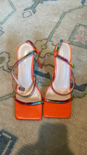 Public Desire Tropez Multi Jewel Heel In Orange thumbnail 4