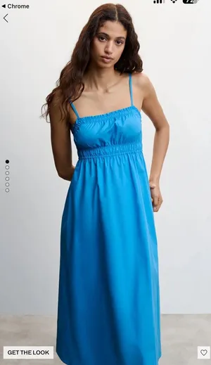 Mango - 100% COTTON MIDI DRESS thumbnail 1