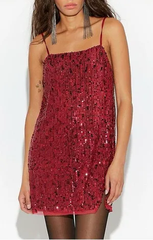 Free People Midnight Kiss Mini Slip Dress thumbnail 1