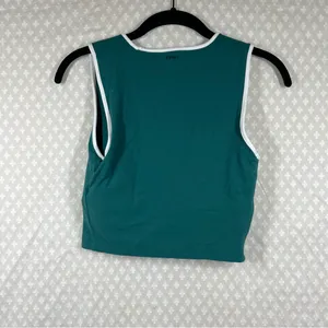 Abercrombie & Fitch YPB Green White Studioflex‎ Portrait Tank thumbnail 4