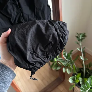 Reformation Camden Pants Black Women's S Utility Nylon Drawstring Hem Relaxed thumbnail 7