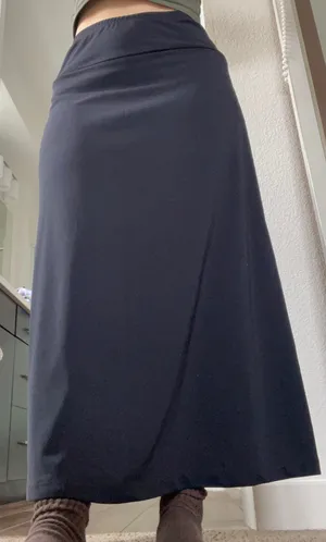 Long black skirt Blue Size M thumbnail 1