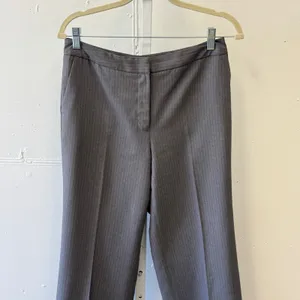 Jones New‎ York Suit Gray Pinstripe Straight Leg Dress Pants Women's Size 6 thumbnail 3