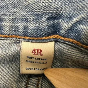Vintage Abercrombie & Fitch Denim Shorts 4R Button Fly Made in USA Raw Hem Y2K‎ thumbnail 9