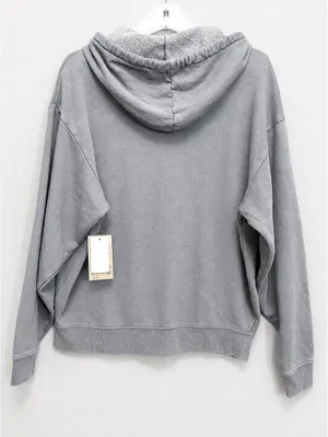 NWT Vans Women's Everyday Oversized Full Zip Hoodie Gray XS thumbnail 2