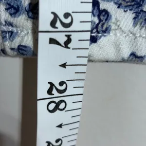 J.Crew Factory Toothpick Ankle Jeans 28 Blue White Floral Super Skinny 82835‎ thumbnail 4