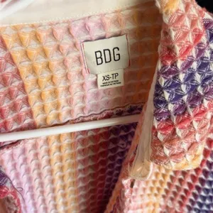 Urban outfitters Colorful Textured Shacket 70s Retro Indie Boho Size XS thumbnail 4