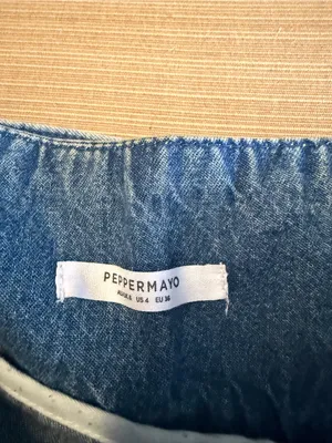 Peppermayo Denim Belted Mini Skirt Pleated thumbnail 6