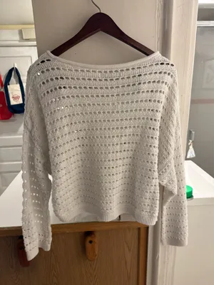 Hollister Sweater Knit White thumbnail 3