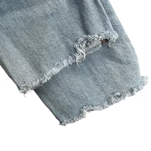 Everlane The Cheeky Straight Leg Raw Hem Light Wash Jeans Denim 26 ACTUAL‎ 28" thumbnail 8