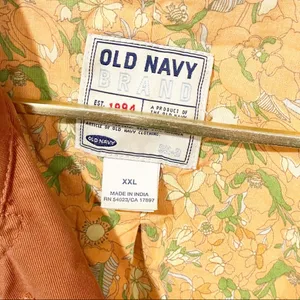 Old Navy Plus Size XXL Rust Button Front Denim Jean Jacket‎ thumbnail 3