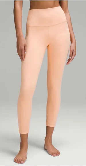 Lululemon Align Crop HR 23"- Size 12 Contour Beige Nude Tan Yoga Pant thumbnail 1