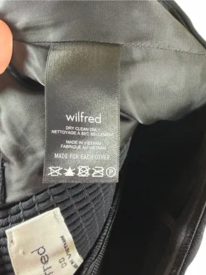 Wilfred Endless Jumpsuit Strapless Wide Leg Black Minimalist Sleek Chic Size 00 thumbnail 9
