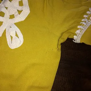 Entro large boho crochet bell sleeve blouse thumbnail 7