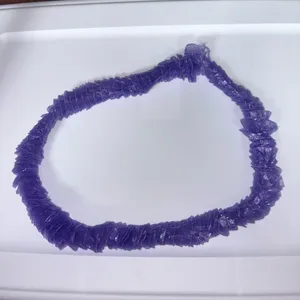 Purple Plastic Kids Lei Necklace thumbnail 2