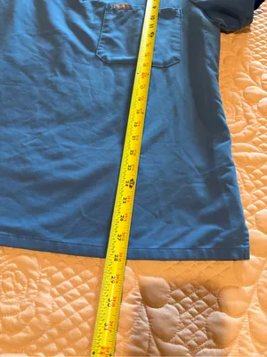 FIGS Women's Catarina One-Pocket Scrub Top blue XL thumbnail 7