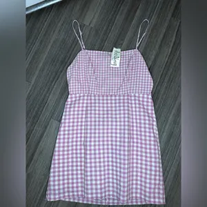 NWT Darling Boutique Pink Gingham Mini Dress thumbnail 4