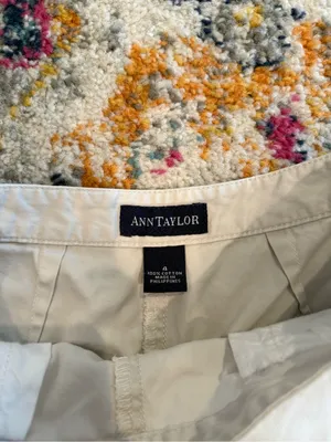 Ann Taylor Cream Cotton Bermuda Shorts thumbnail 5