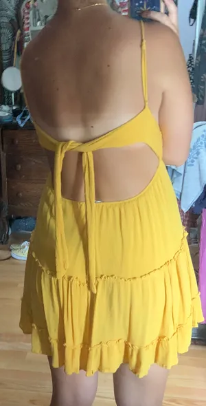 Hazel Boutique Yellow Dress thumbnail 4
