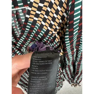 Maeve Size 4 Dress Long‎ Sleeve Geometric Faux Wrap Colorful Womens A-Line thumbnail 10