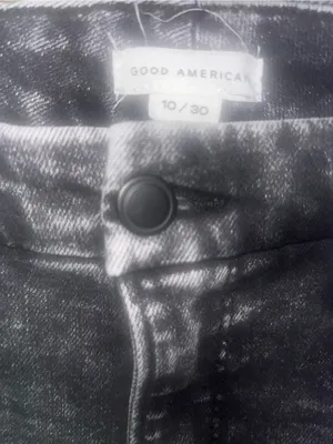 Good American Good Straight Twist Split Jean Womens Size 10 / 30 Black NWOT thumbnail 7