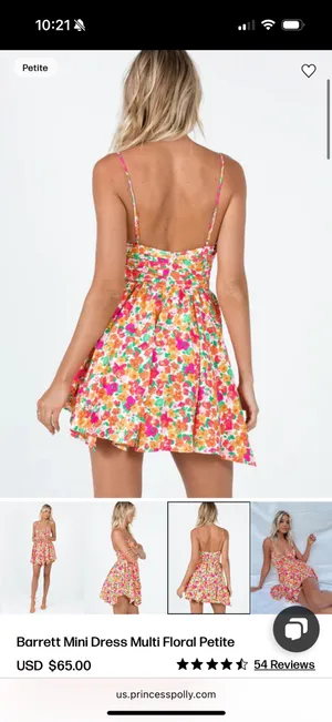 Barrett Mini Dress Multi Floral thumbnail 3