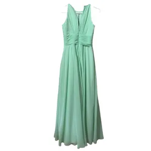 Azazie Women's Green‎ Dress Chiffon Bridesmaid Dress Size A2 Formal Sleeveless thumbnail 2