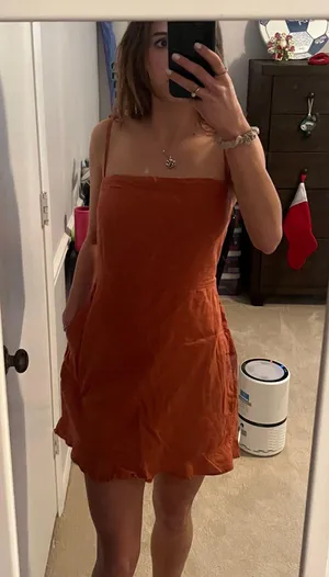 Burnt Orange Mini Dress thumbnail 1
