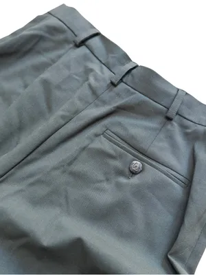 Lauren Ralph Lauren Womens 4 Olive Green Worsted Wool Wide Leg Trouser Pants EUC thumbnail 8