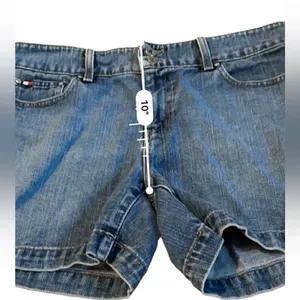 Vintage Tommy Hilfiger Medium Wash High Rise Denim Shorts Sz‎ 8 thumbnail 8
