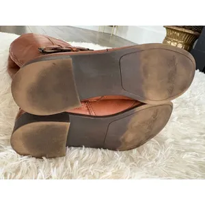 Nine West Vintage America‎ Collection Brown Leather Knee High Riding Boots 6.5 thumbnail 7