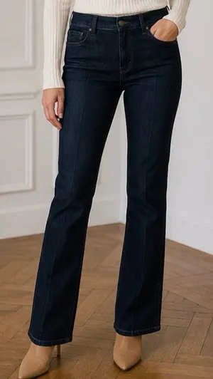 NYDJ Straight Leg Dark Wash Denim Jeans With Lift Tuck Technology thumbnail 1