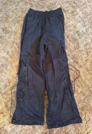 Mercy House Noa Montreal Gorpcore Lace-Up Cargo Pants Faded Black Charcoal thumbnail 1
