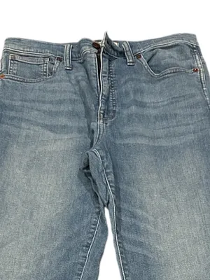 Madewell Tall Stovepipe Straight High Rise Stretchy Euclid Blue Denim Jeans 30T thumbnail 6