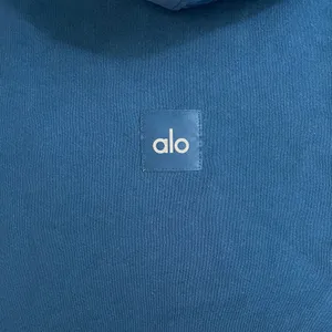 ALO Yoga NWT In The Air Short Sleeve Cropped Hoodie Eclipse Blue Size M thumbnail 11