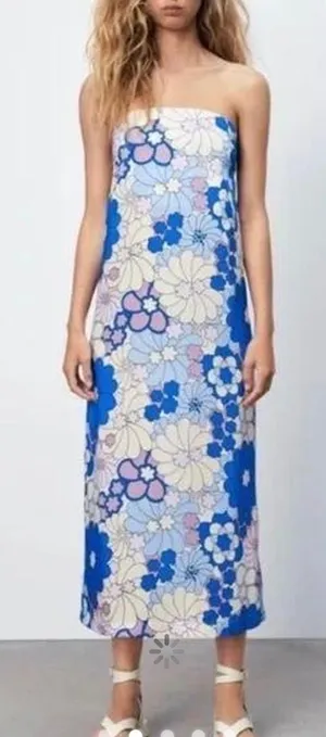 ZARA Dress Floral thumbnail 1