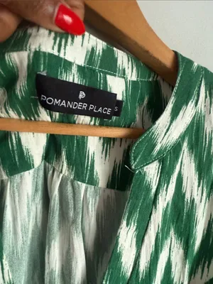 TUCKERNUCK Pomander Place green IKAT Kenzo Dress Small thumbnail 7