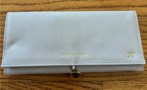 Katie loxton Jewellery Roll in off white thumbnail 1