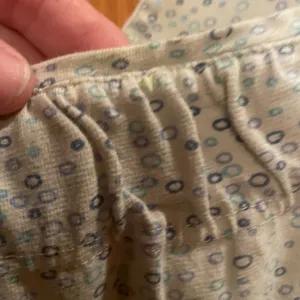 Woolrich women’s tank stone color with tiny design circles of blue shades size M thumbnail 4