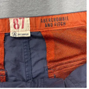 Abercrombie & Fitch Surplus Shorts‎ Buckle Waist Pockets Casual Blue 6 thumbnail 5