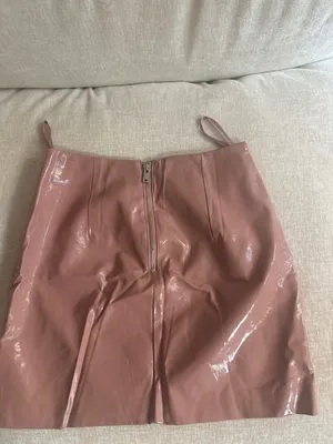 Miss Selfridge Pink Vinyl Mini Skirt thumbnail 3