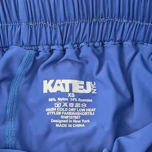 Katie J NYC Blue Flyaway Women's Shorts - Size XS thumbnail 5