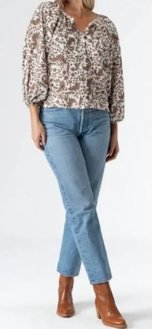 Smith & Quinn Dirty Dancing Balloon Sleeve Blouse Women’s Size S thumbnail 1