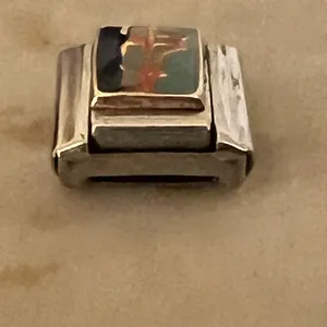 Puzzle Collection Italian 9mm Stainless Steel Golden Gate Bridge Charm Link EUC thumbnail 2