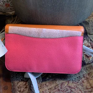 Authentic COACH 1941 colorblock pebbled leather snap magnetic closure crossbody thumbnail 7