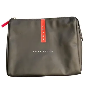 Prada Luna Rossa Unisex Black/Red Pouch thumbnail 2