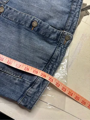 Pilcro Anthropologie Denim Military Jean Jacket Size Small Boho Layering Casual thumbnail 5