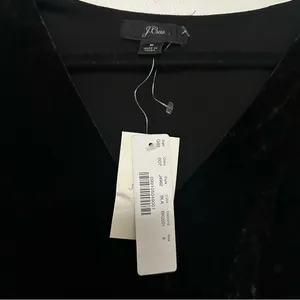 NWT J. Crew Velvet Wrap V-Neck Blouse 8 thumbnail 7