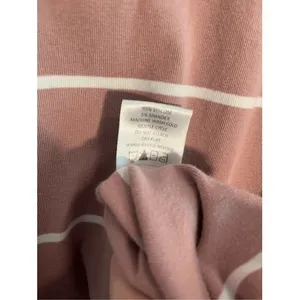 Mud Pie Mauve‎ Pink Striped Tunic Long Sleeve Casual Relaxed T-Shirt Swing Dress Small thumbnail 4